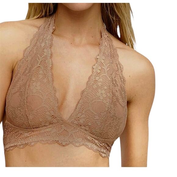 Intimately Free People large lace halter bralette BC 2474 - Picture 1 of 11